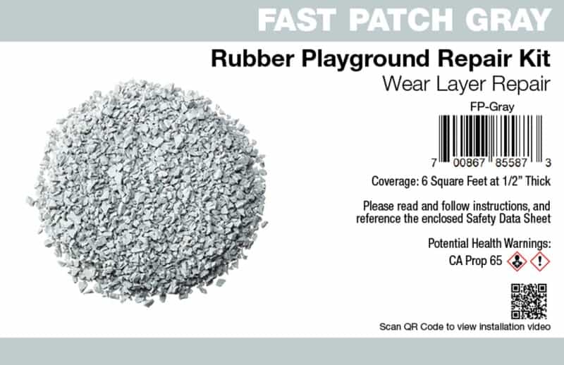 Fast Patch Gray Poured-In-Place Rubber Surface Repair Kit